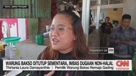 VIDEO: Warung Bakso Ditutup Sementara, Imbas Dugaan Non-Halal
