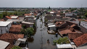 FOTO: Banjir Terjang Tujuh Dusun di Sayung Demak