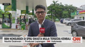 VIDEO: BBM Nonsubsidi di SPBU Swasta Mulai Tersedia Kembali