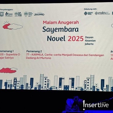 Malam Anugerah Sayembara Novel DKJ 2025, Jurnalis Olahraga Jadi Jawara