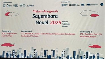 Malam Anugerah Sayembara Novel DKJ 2025, Jurnalis Olahraga Jadi Jawara