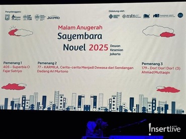 Malam Anugerah Sayembara Novel DKJ 2025, Jurnalis Olahraga Jadi Jawara