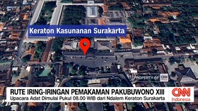 VIDEO: Rute Iring-iringan Pemakaman Pakubuwono XIII