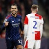 Soccer Football - UEFA Champions League - Slavia Prague v Arsenal - Fortuna Arena, Prague, Czech Republic - November 4, 2025 Arsenal's Mikel Merino celebrates scoring their third goal REUTERS/David W Cerny