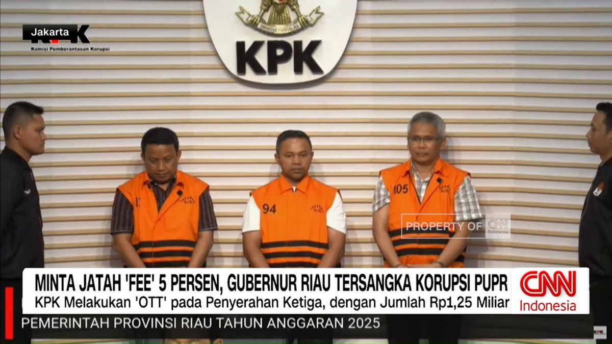 VIDEO: Minta Fee 2,5 Persen, Gubernur Riau Tersangka Korupsi PUPR