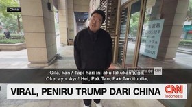 VIDEO: Viral, Peniru Trump Dari China
