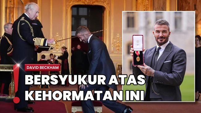 David Beckham Bangga Dapat Gelar Kebangsawanan dari Raja Charles III