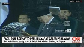 VIDEO: Fadli Zon: Soeharto Penuhi Syarat Gelar Pahlawan