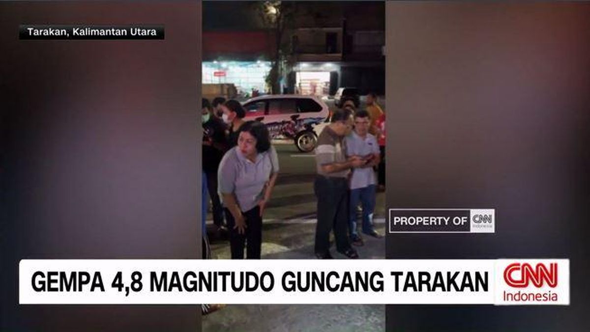 VIDEO: Gempa 4,8 Magnitudo Guncang Tarakan