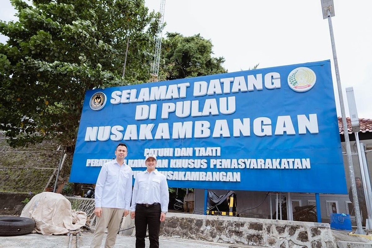 Raffi Ahmad dan Irfan Hakim di Nusakambangan