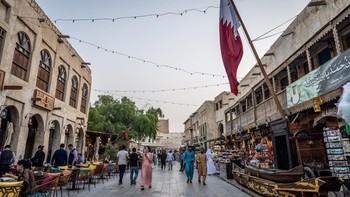 FOTO: Souq Waqif, Pasar dengan Arsitektur Kuno Favorit Turis di Qatar