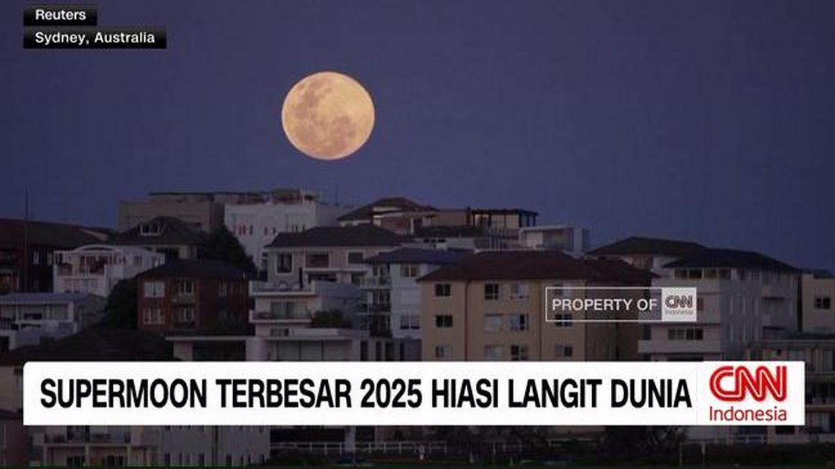 VIDEO: Supermoon Terbesar 2025 Hiasi Langit Dunia