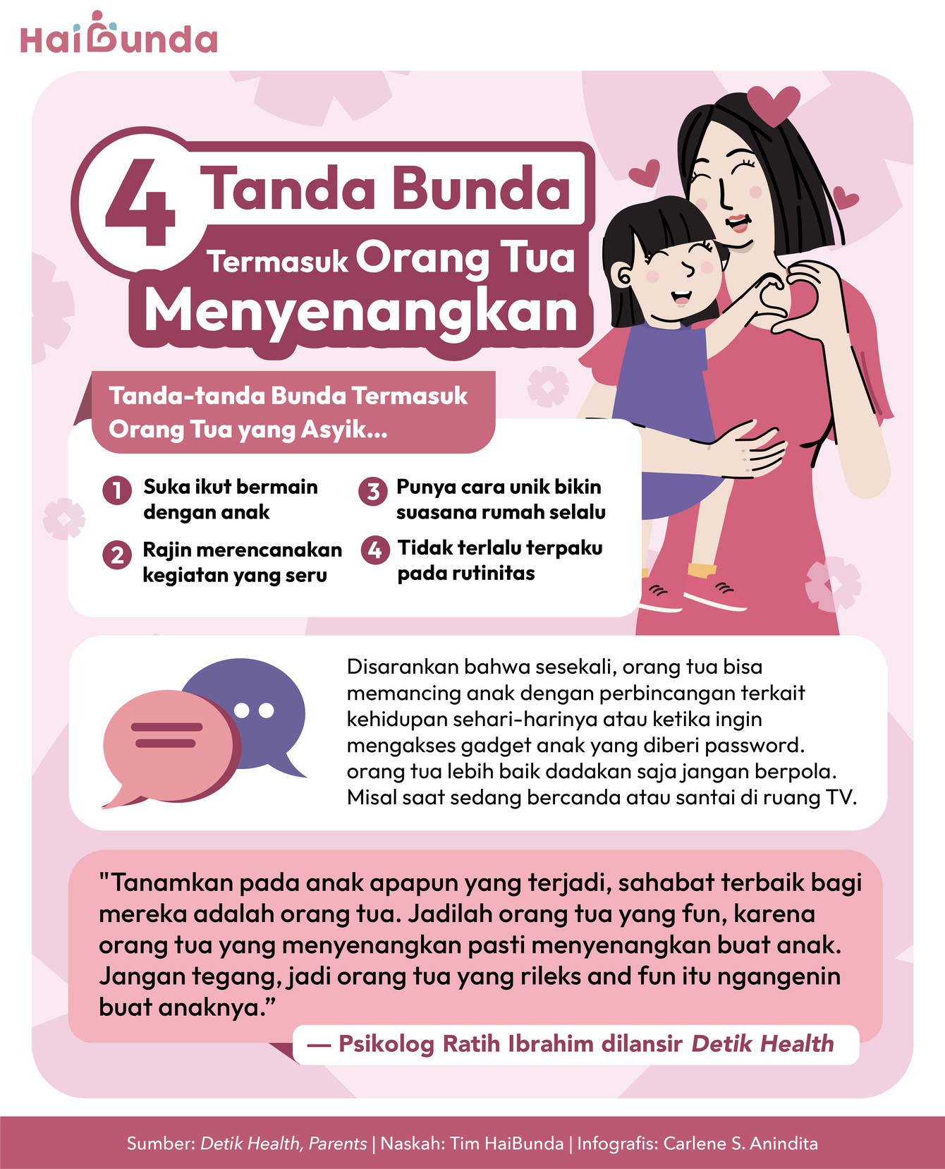 Tanda orang tua menyenangkan