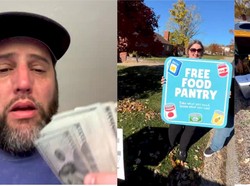 Berbagi Makanan Gratis, Pria Ini Malah Dapat Sumbangan Misterius