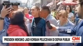 VIDEO: Presiden Meksiko Jadi Korban Pelecehan di Depan Publik
