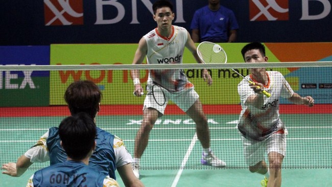 Raymond Indra/Nikolaus Joaquin jadi satu-satunya wakil Indonesia di final Korea Masters 2025 setelah mengalahkan unggulan ketiga, Chen Zhi Yi/Presley Smith.