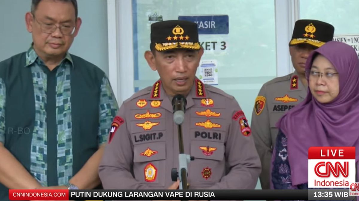 Kapolri Sebut Terduga Pelaku Ledakan adalah Siswa Sekolah SMA 72