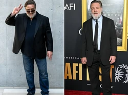 Russell Crowe Turun Berat Badan sampai 28 Kilogram