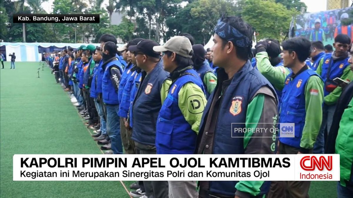 VIDEO: Kapolri Pimpin Apel Ojol Kamtibmas