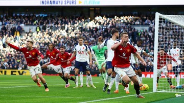 Sorotan Dunia Olahraga CNN Sport : Hasil Liga Inggris: 2 Gol di Injury Time, MU Imbang Lawan Tottenham