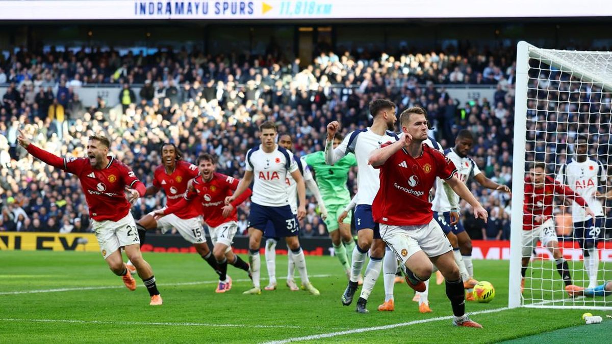 Hasil Liga Inggris: 2 Gol di Injury Time, MU Imbang Lawan Tottenham