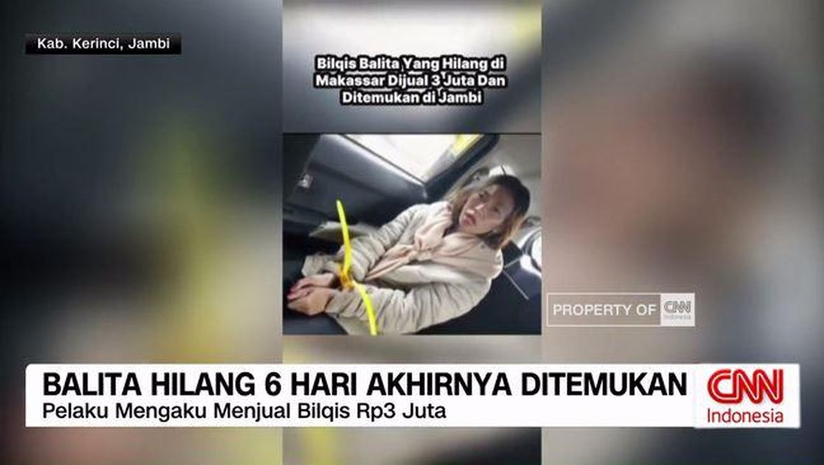 VIDEO: Balita Hilang 6 Hari Akhirnya Ditemukan, Korban Dijual Rp3 Juta