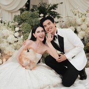 Bak Fairy Tale, Intip Busana Pengantin Davika Hoorne yang Resmi Menikah dengan Ter Chantavit