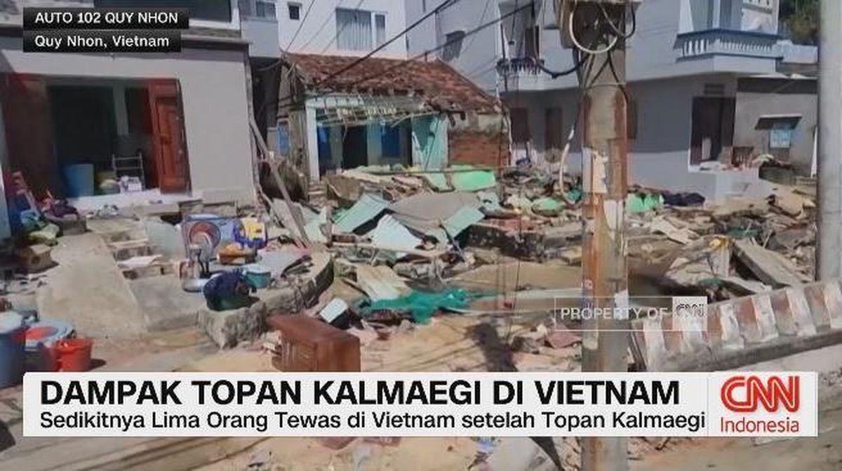 VIDEO: Dampak Topan Kalmaegi di Vietnam