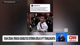 VIDEO: Zidan, Pemuda Disabilitas Diterima Kerja di PT TransJakarta