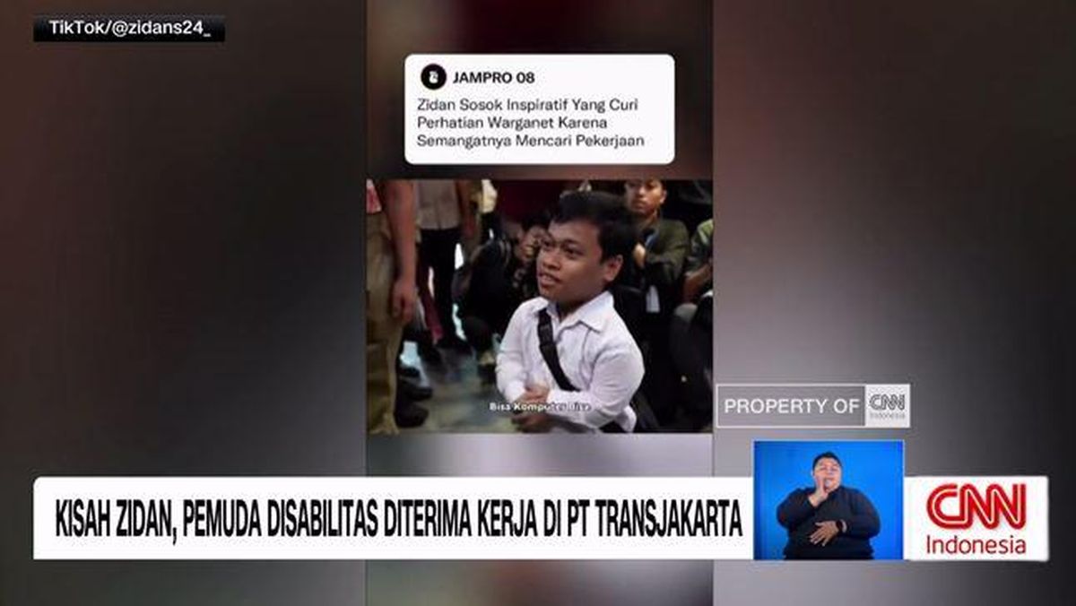 VIDEO: Zidan, Pemuda Disabilitas Diterima Kerja di PT TransJakarta