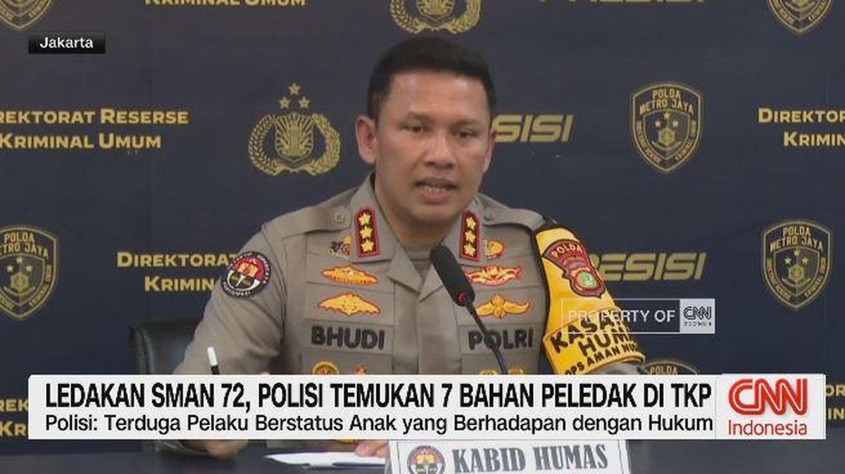 VIDEO: Ledakan SMAN 72, Polisi Temukan 7 Bahan Peledak Di TKP