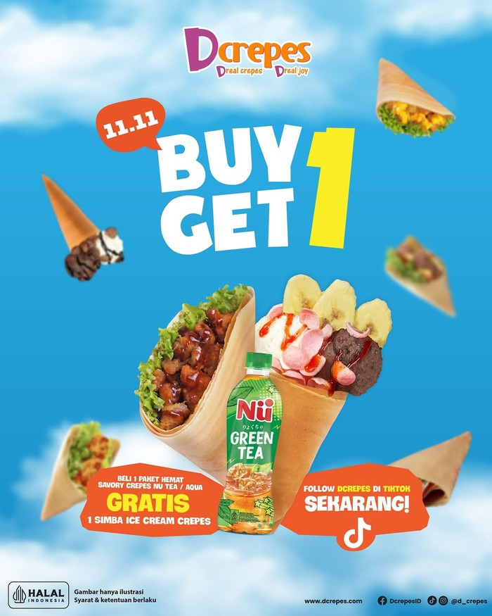 Tanggal kembar seperti hari ini, 11 November 2025, sering dimanfaatkan oleh banyak brand besar untuk memberikan beragam promo menariknya. Ini daftar promo 11.11 untuk makanan dan minuman yang sayang untuk dilewatkan.