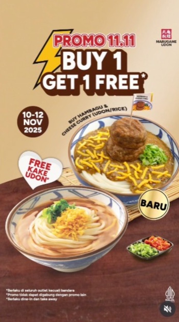 Tanggal kembar seperti hari ini, 11 November 2025, sering dimanfaatkan oleh banyak brand besar untuk memberikan beragam promo menariknya. Ini daftar promo 11.11 untuk makanan dan minuman yang sayang untuk dilewatkan.