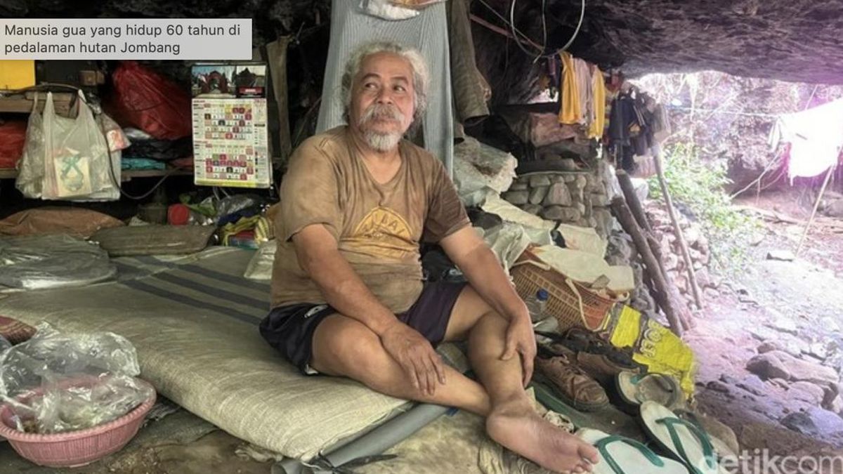 Kisah Mbah Darmaji, 42 Tahun Menghuni Gua Anggas Wesi Jombang