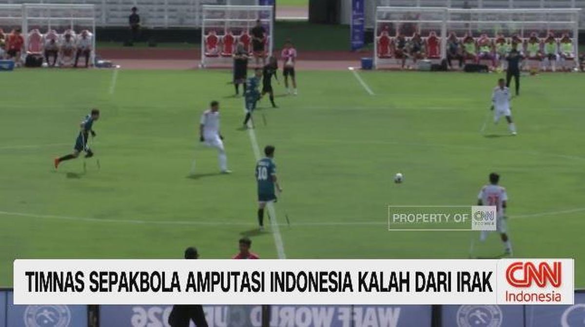 VIDEO: Timnas Sepak Bola Amputasi Indonesia Kalah dari Irak