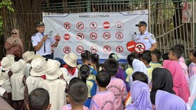 Salud, Edukasi Dishub Indramayu soal Lalin yang Sasar Anak TK-PAUD