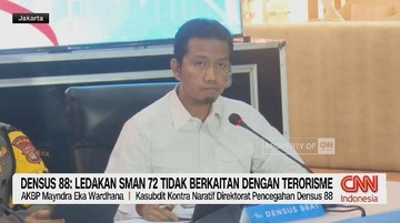 VIDEO: Densus 88: Ledakan SMAN 72 Tidak Berhubungan dengan Terorisme