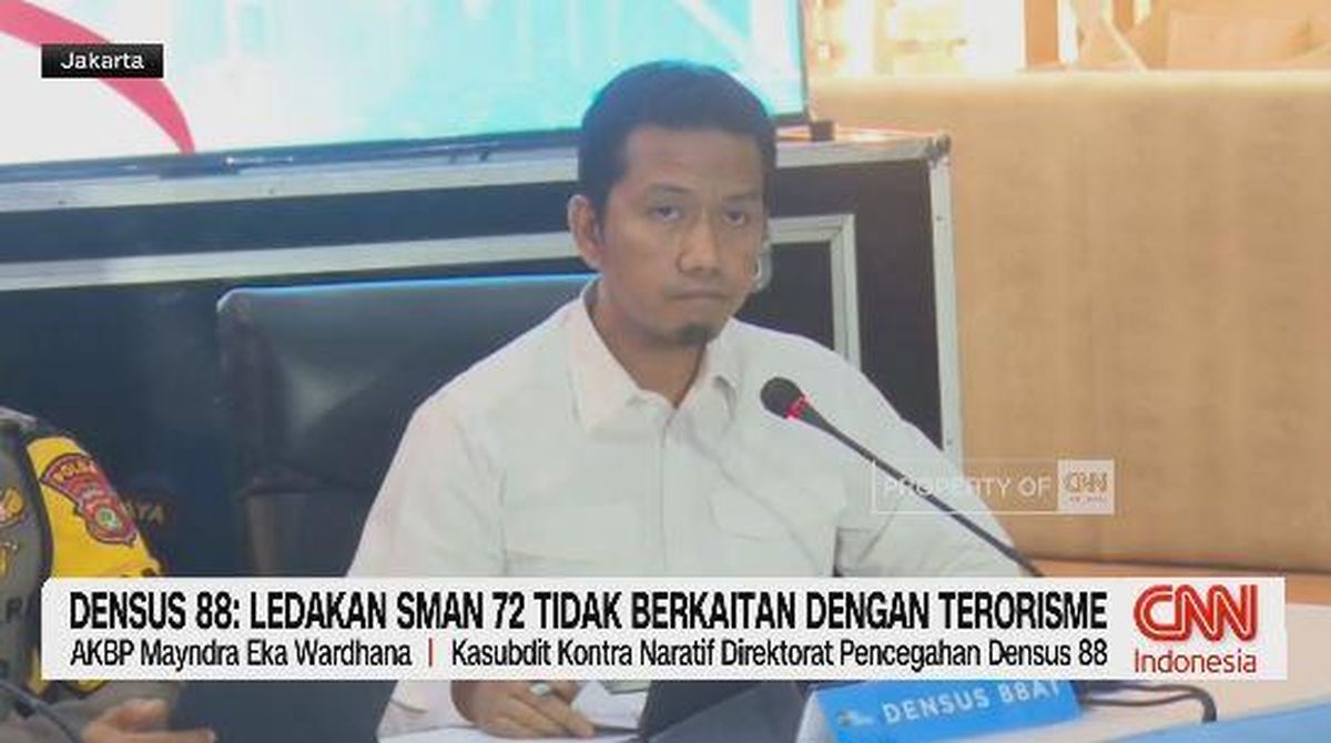 VIDEO: Densus 88: Ledakan SMAN 72 Tidak Berhubungan dengan Terorisme