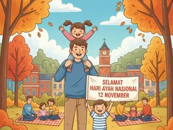 50 Ucapan Hari Ayah Nasional, Jadikan Update Status!