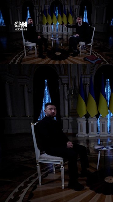 Detik-detik Listrik Padam saat Zelensky Sedang Wawancara