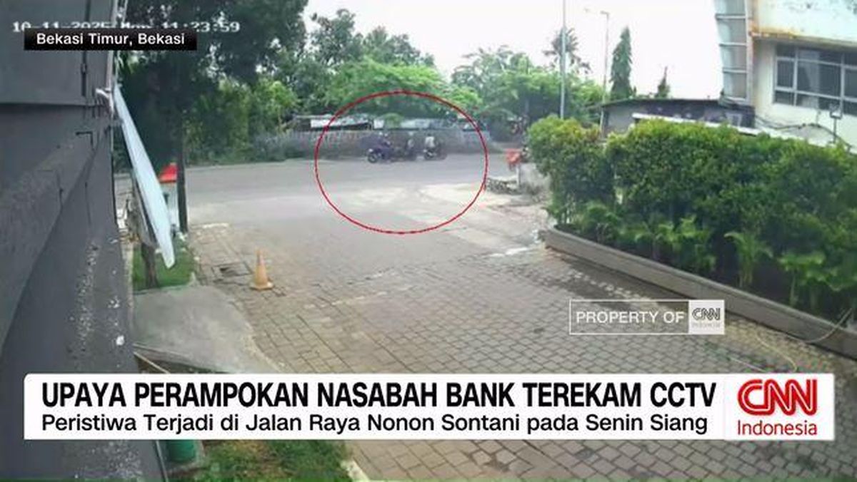 VIDEO: Upaya Perampokan Nasabah Bank Terekam CCTV