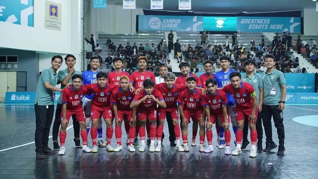 Universitas Negeri Yogyakarta (UNY) memborong gelar juara Campus League Futsal regional Yogyakarta di GOR Ki Bagoes Hadikoesoemo, Rabu (12/11).