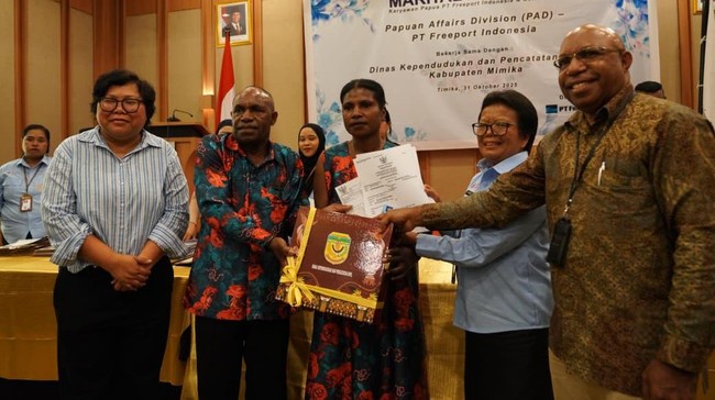 PTFI gelar Nikah Catatan Sipil Massal untuk karyawan PTFI dan kontraktor Orang Asli Papua (OAP).