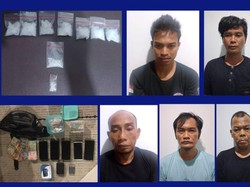 BNN Tangkap 5 Pengedar Narkoba di Riau, Sita Sabu 176 Gram