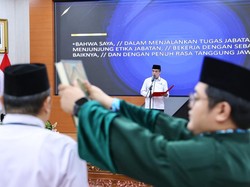 Menaker Lantik Pejabat Pimpinan Tinggi dan Fungsional, Ini Pesannya