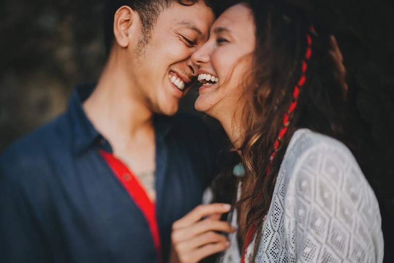 Nadine Chandrawinata dan Dimas Anggara