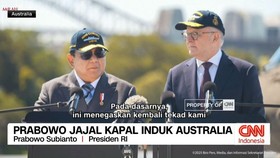 VIDEO: Prabowo Jajal Kapal Induk Australia