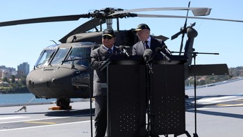 FOTO: RI-Australia Sepakati Traktat Pertahanan di Kapal Perang