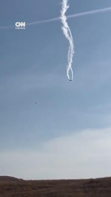 Detik-detik Pesawat Militer Turki Angkut 20 Orang Jatuh di Georgia