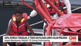 VIDEO: Kapal Rohingya Tenggelam, 27 Tewas